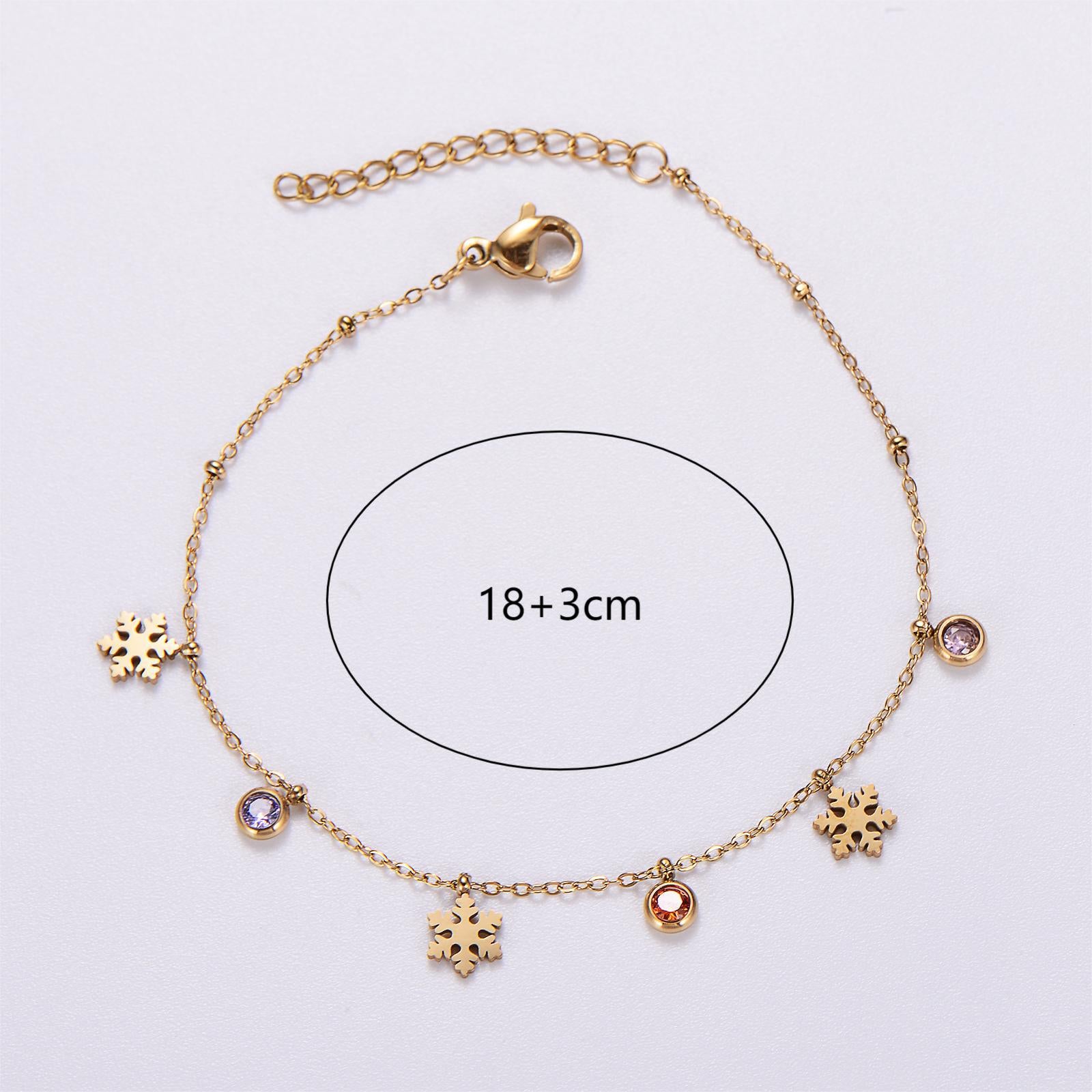 6 Pcs Women Minimalist Stripe Circle Round Animal Text Letter Chinese Zodiac Number Stainless Steel Electroplating Bracelets