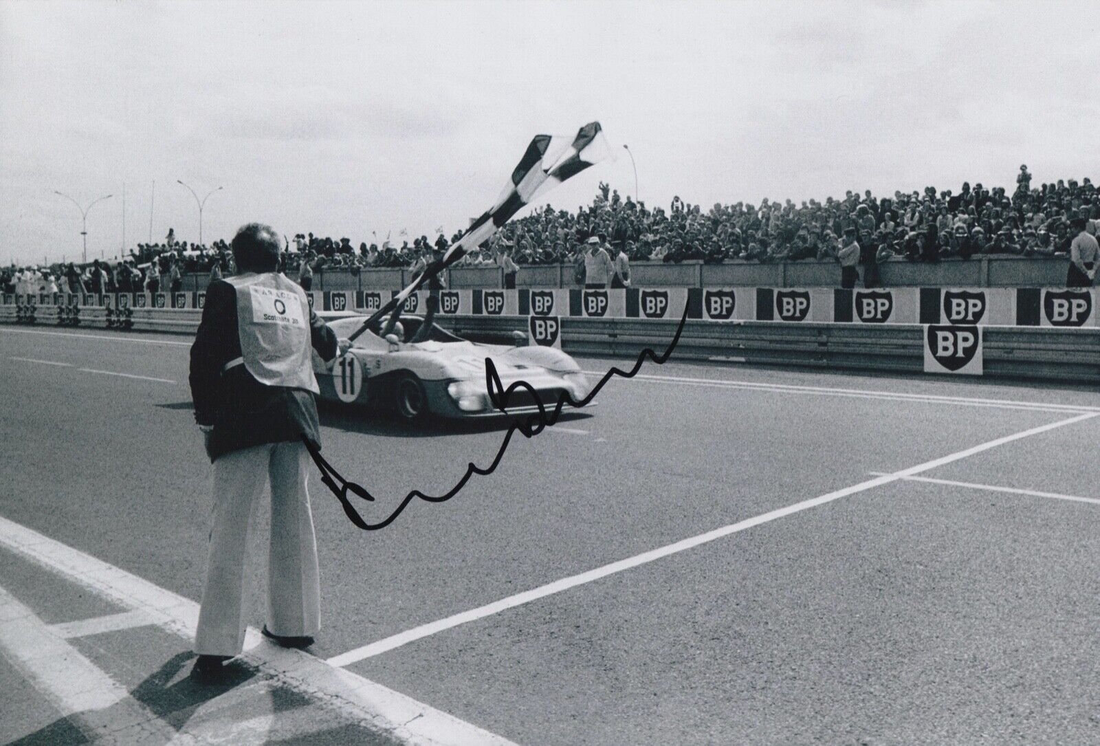 Derek Bell Hand Signed 12x8 Photo Poster painting Le Mans Autograph Gulf Racing