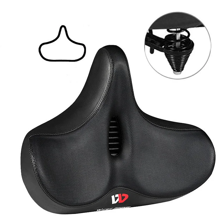 Extra Wide & Breathable Comfortable Bike Saddle, Ergonomic Bicycle Seat