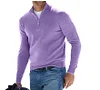 New Long Sleeve V-Neck Zipper Casual Sweater