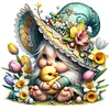 Duckling Gnome - 11CT Stamped Cross Stitch - 50*50cm