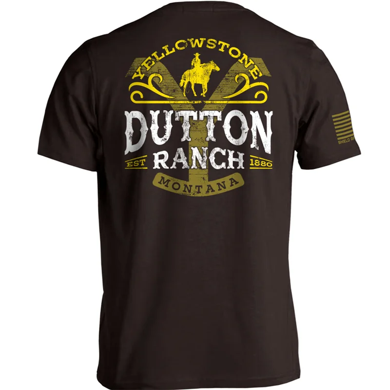 "Dutton Ranch Est 1880"Printed T-Shirt
