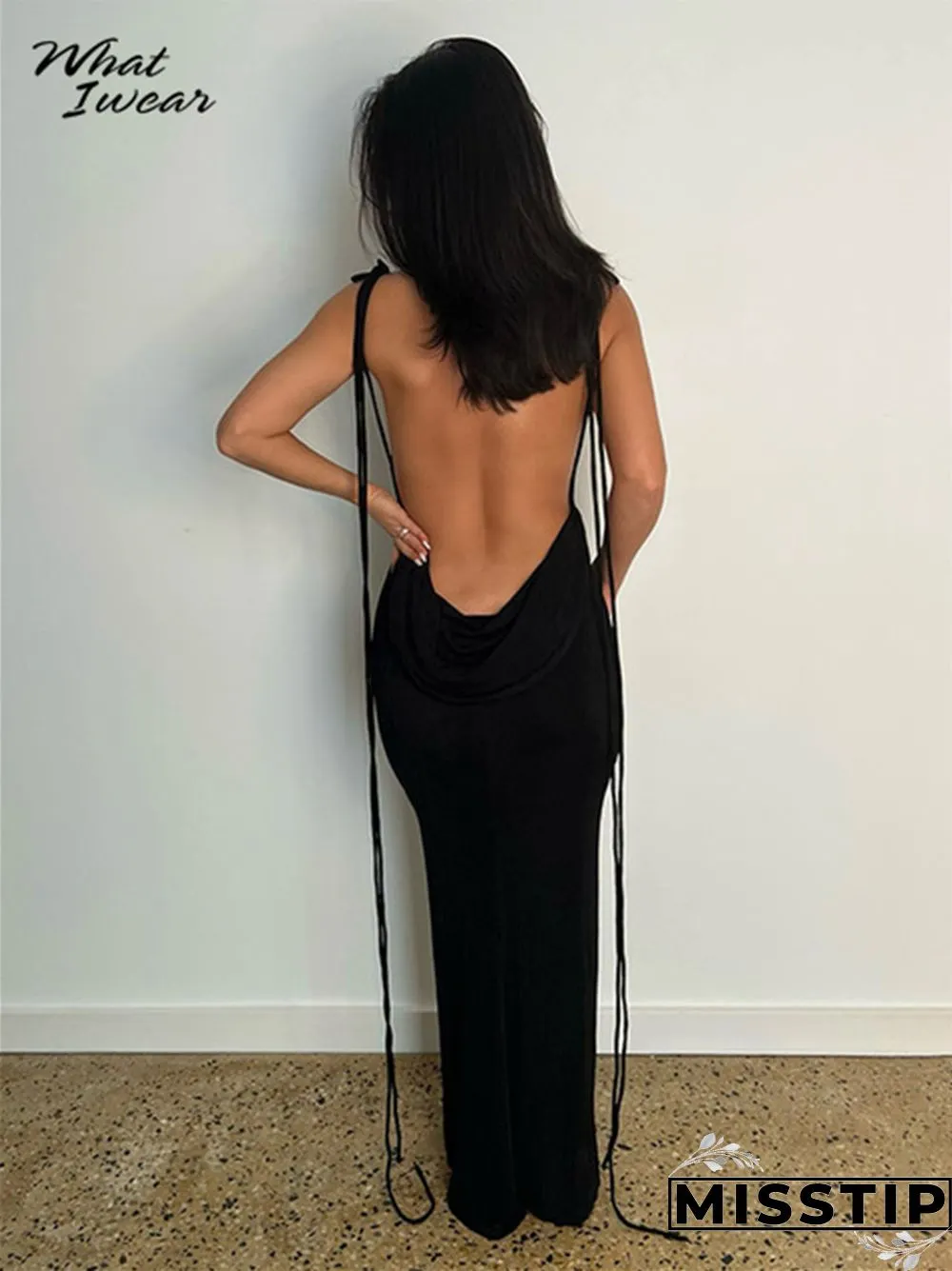 Backless Maxi Dress Sexy Blue Orange Spaghetti Strap Slim Women Long Club Party Beach