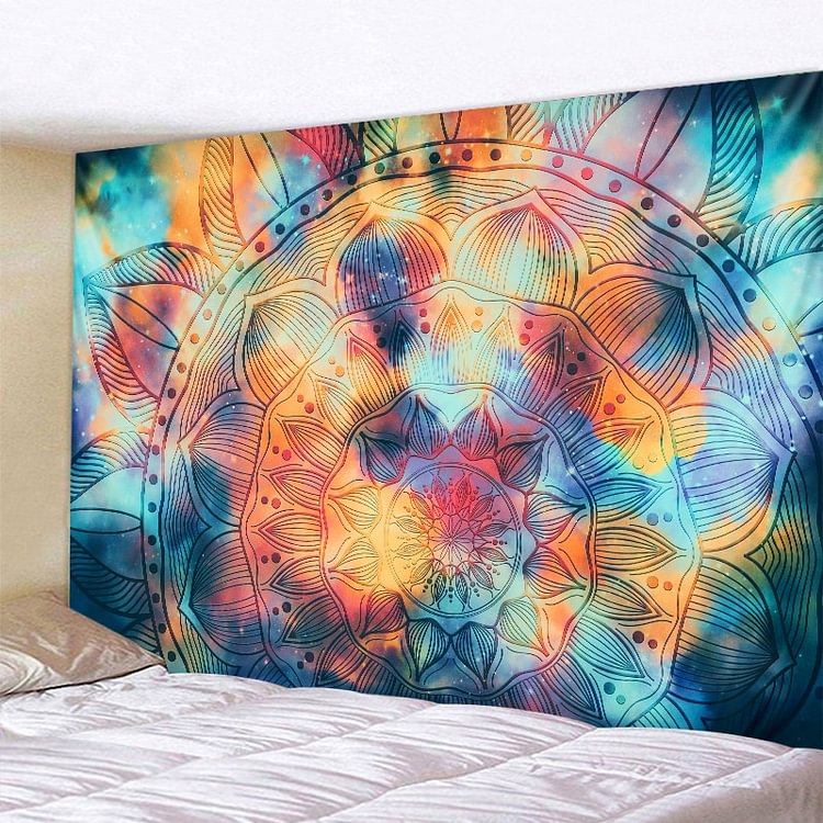 Mandala Tapestry Tarot Card Divination Witchcraft Tapestry Sun Moon Decoration Tapestry Bedroom Tapestry