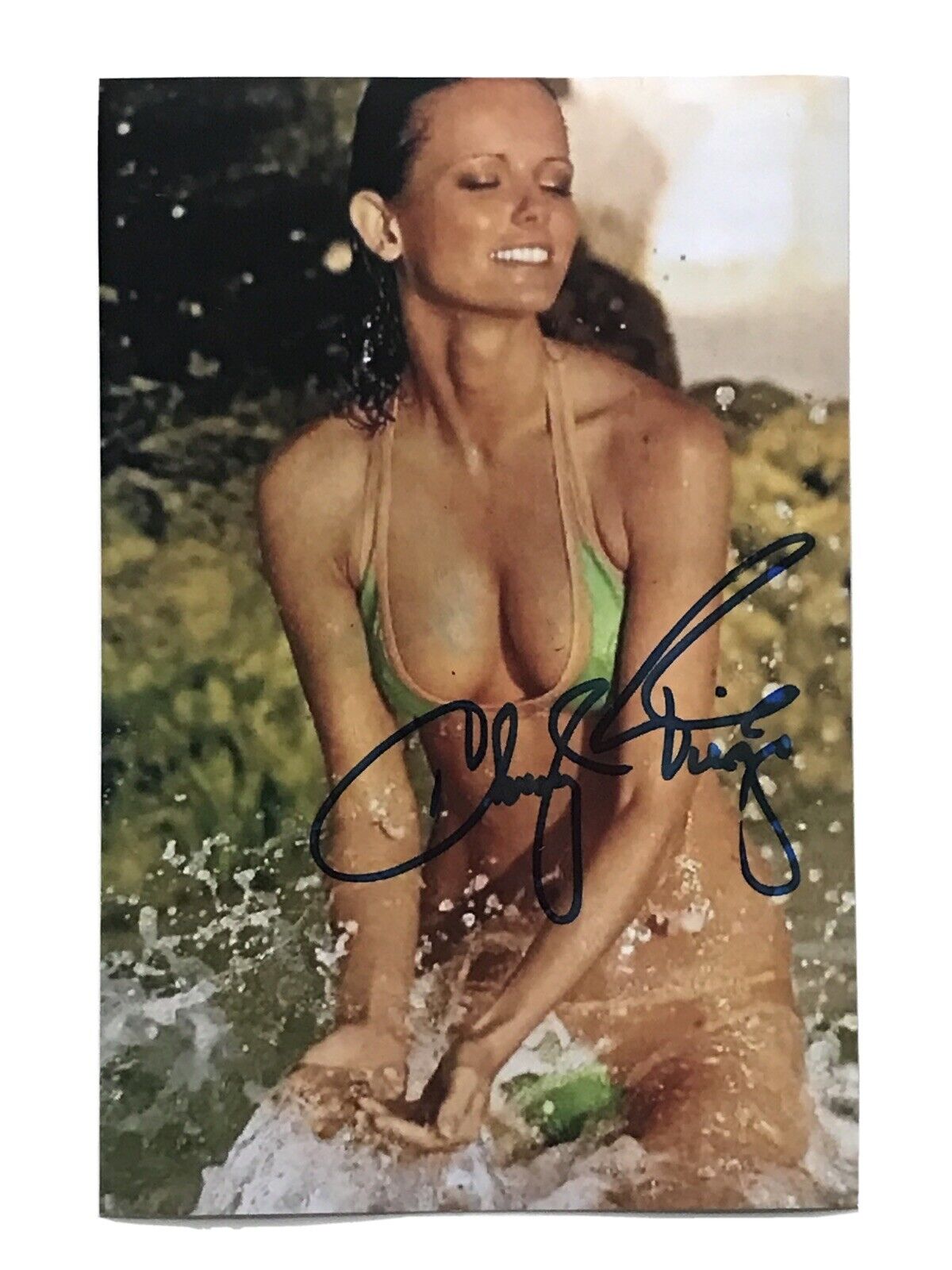 Cheryl Tiegs Autographed Photo Poster painting Sports Illustrated Swimsuit Will Pass JSA