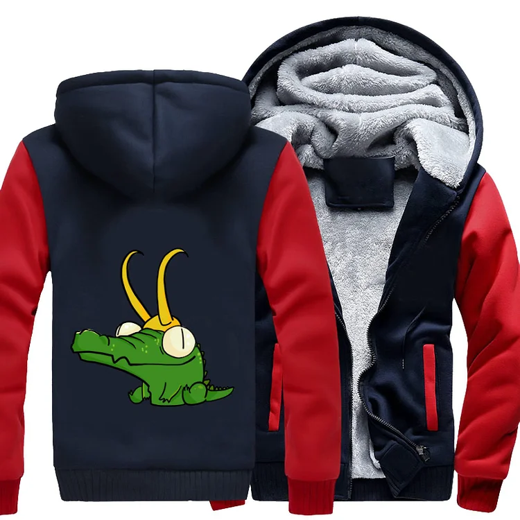 Loki Turns Into A Little Alligator, Loki Fleece Jacket