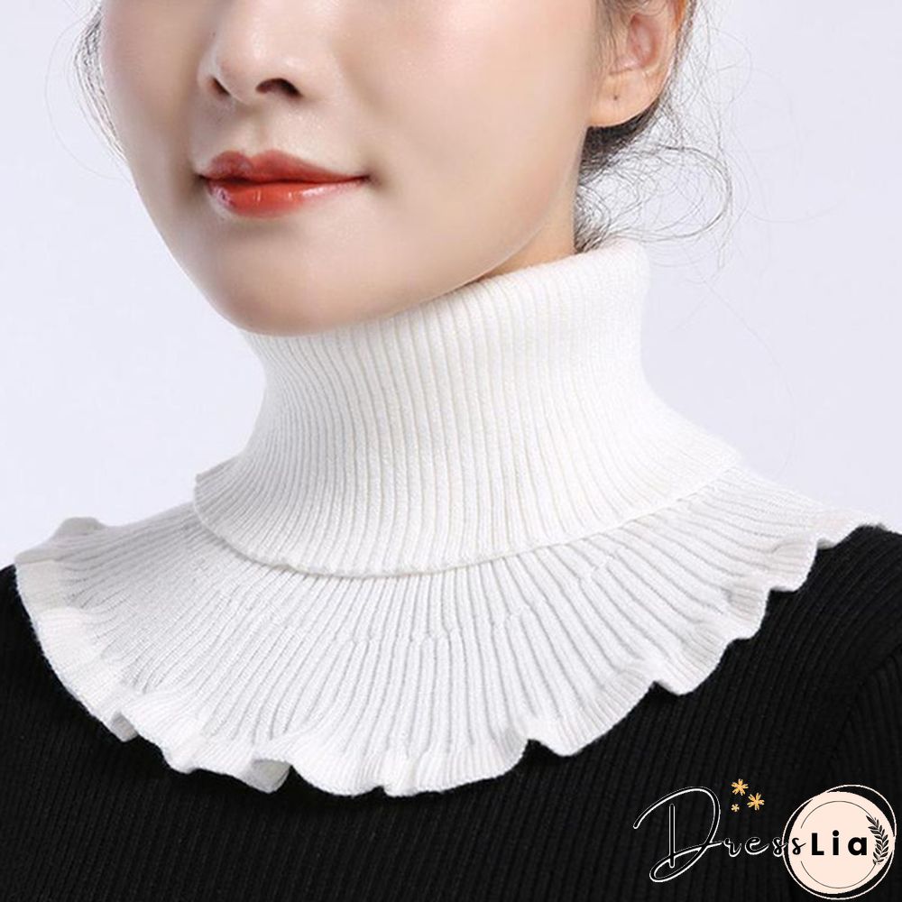 New Girl Ladies Women Fashion Knitted Detachable Fake Collar Scarf For Shirt Fake Collars