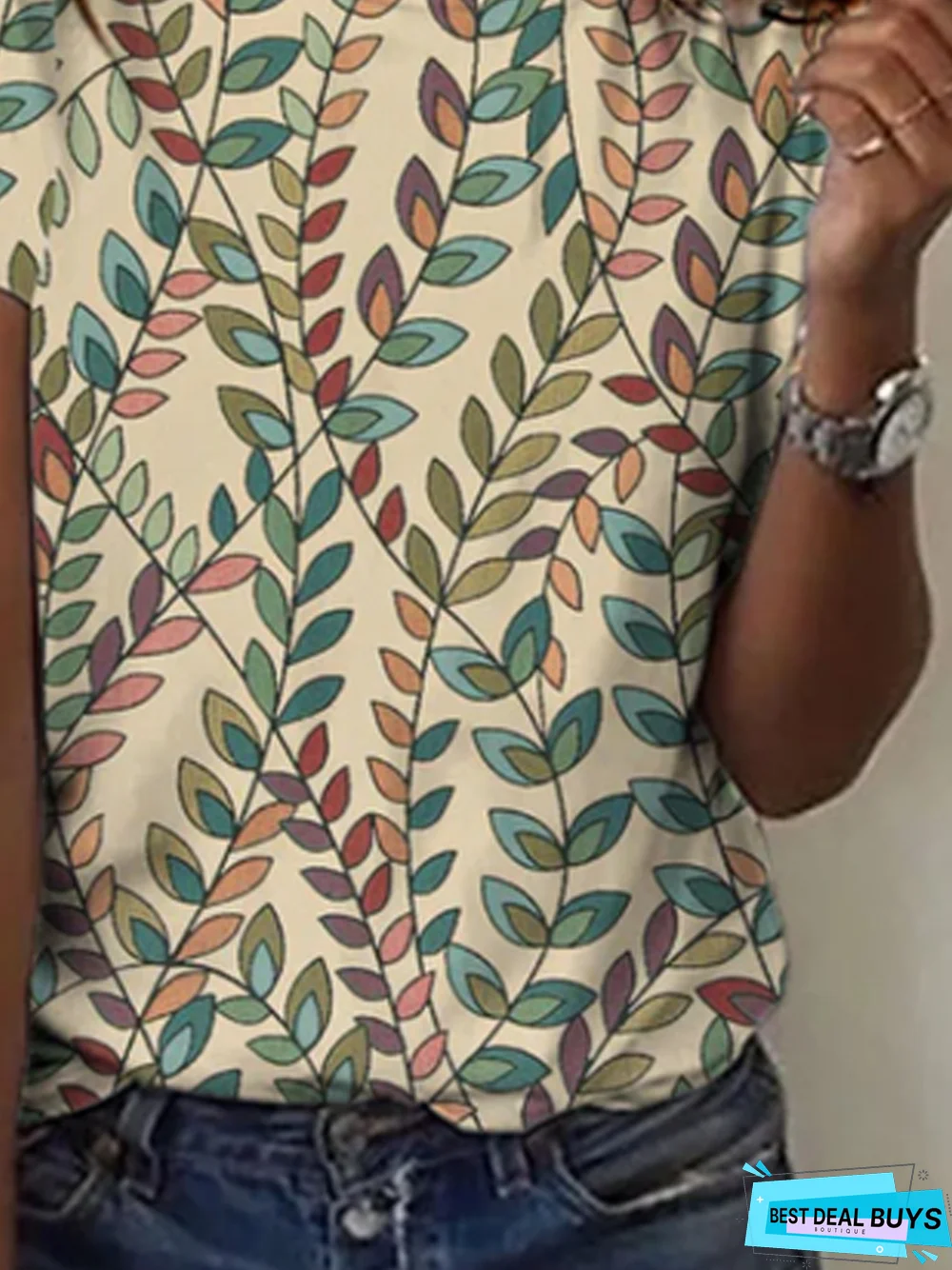 Crew Neck Casual Loose T-shirt