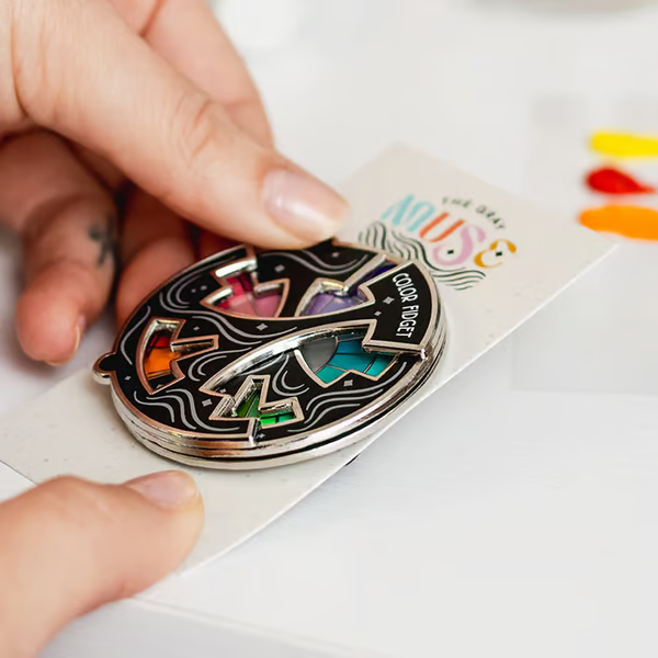 Color Fidget Enamel Pin