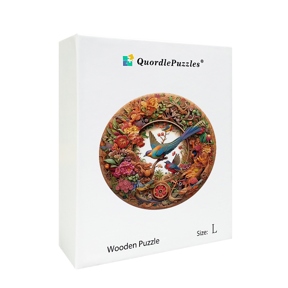 Bird and Bloom Wooden Jigsaw Puzzle