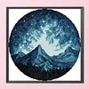 Moonlit Mountains - 14CT Stamped Cross Stitch 34*34cm/13.39*13.39in(Brand)