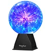 Plasma Ball: 6 Inch Plasma Globe Touch & Sound Sensitive Plasma Ball Lamp Electric Ball Lightning Toys for Kids, Parties, Home, Prop, Decoration, Christmas Gifts