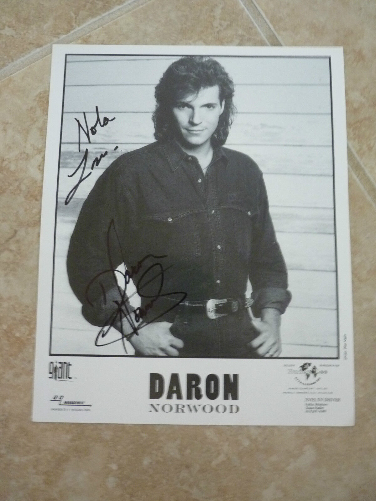 Daron Norwood Signed Autograph B&W Promo Photo Poster painting 8x10 NOLA personalized