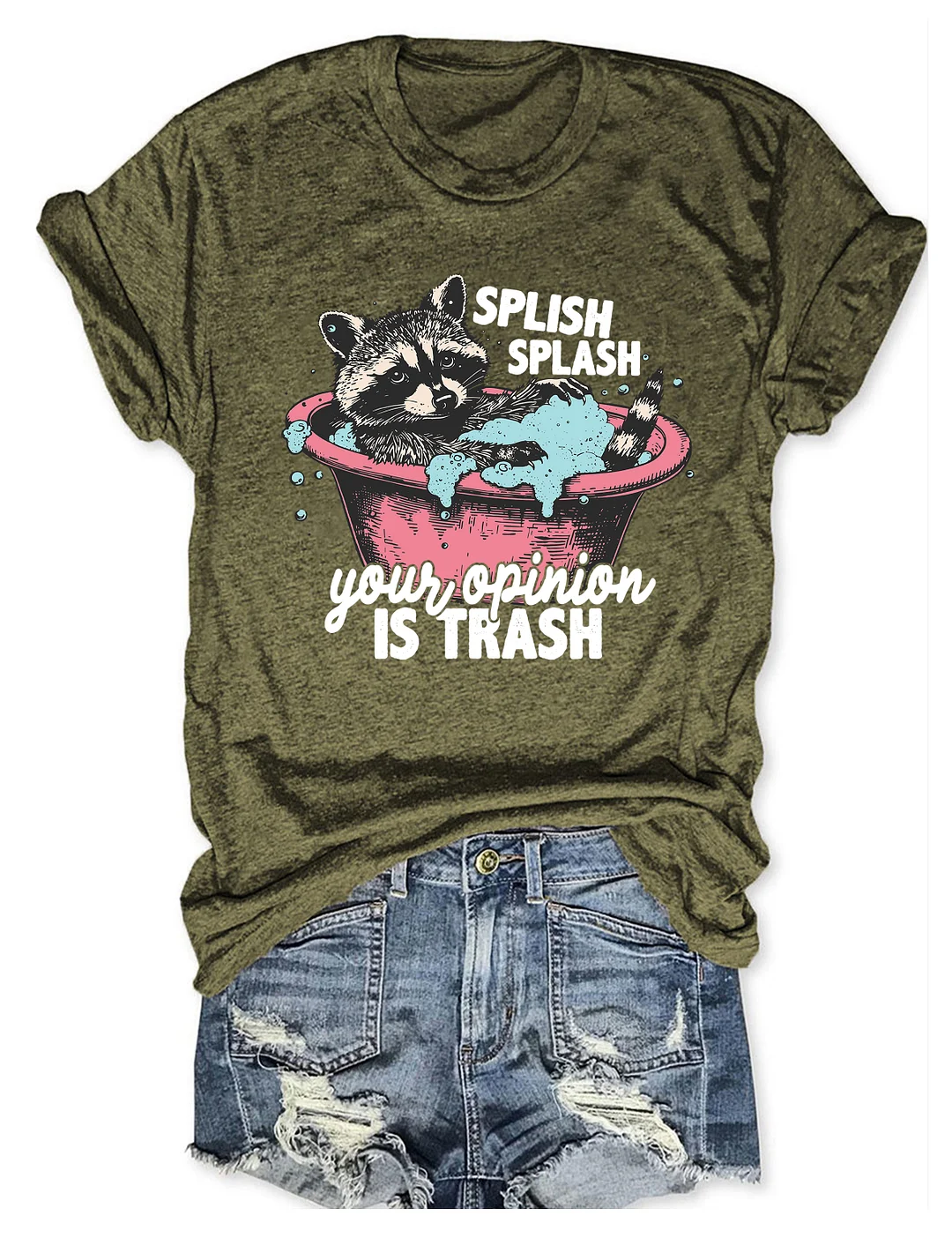 Splash Splash Your Opinion Is Trash T-Shirt