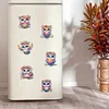 (US Local)6Pcs Diamond Painting Refrigerator Magnets Diamond Art Kits for Adults (Owl)
