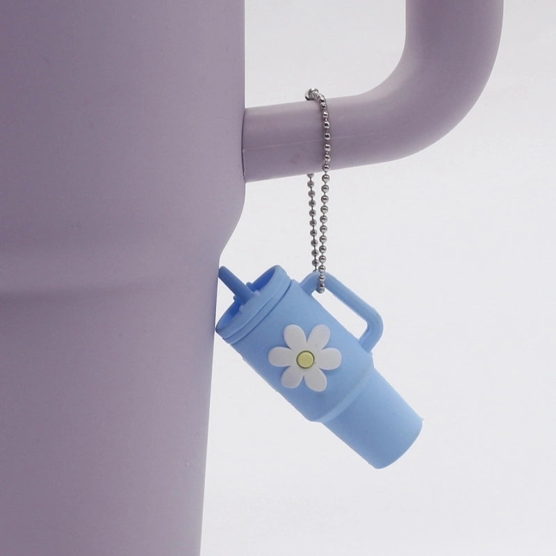 Cartoon Style Floral Soft Glue Unisex Cup Ornaments