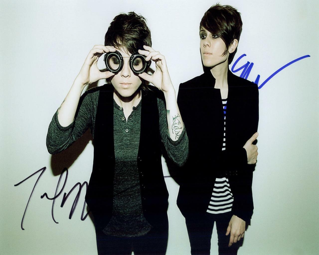 TEGAN AND SARA SIGNED AUTOGRAPHED 10 X 8