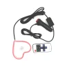 Car LED Neon Light interior Decoration DIY Modification Heart-Shaped Luminous Atmosphere Light USB\Cigarette Lighter Plug Neon Light Window Light