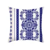 Blue Floral Plush Home Living Creative Sofa Cushion Pillow Cover