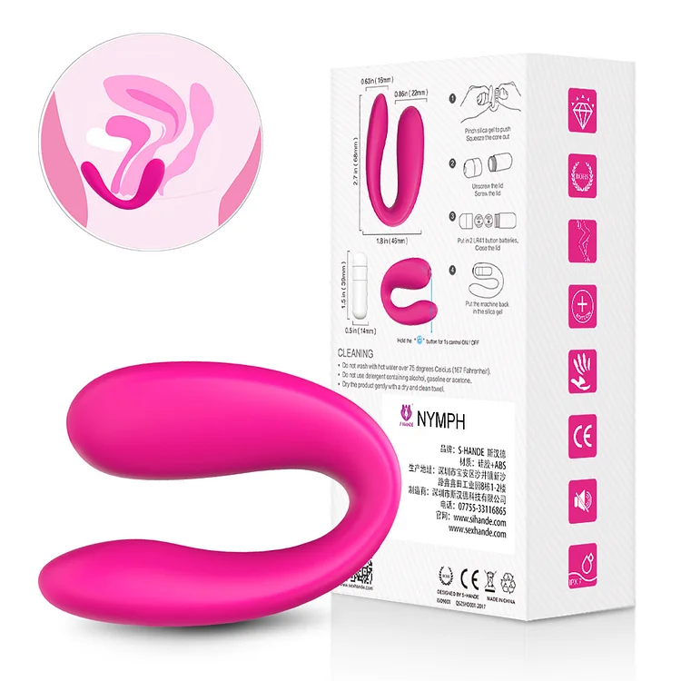 Pearlsvibe U-shaped Invisible Wearable Vibrator Vagina Clitoris Stimulation Massagers