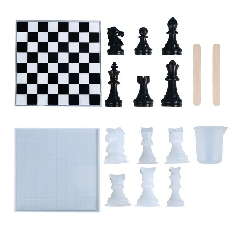 Chess Board Resin Mold Set