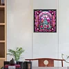 Diamond Painting -DIY Round Drill Stained Glass Pink Christmas