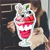 Strawberry Ice Cream Fridge Magnet Cross Stitch Kit Gifts tapestrymarket