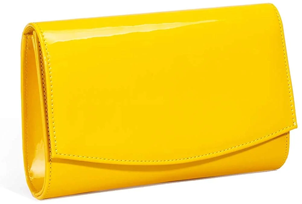 Patent Leather Wallets Fashion Clutch Purses,Evening Bag Handbag Solid Color for women