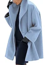 Simple Hooded Neckline Coats