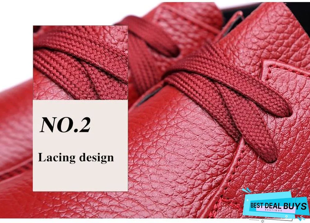 Women Flats Genuine Leather Casual Loafers Shoes