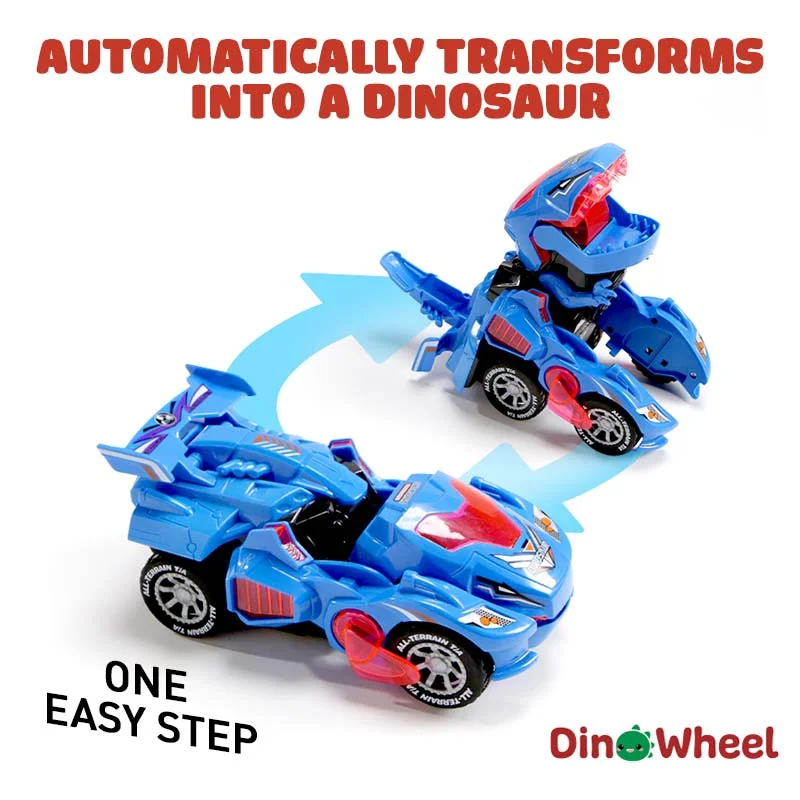 LED Dinosaur Transformation Car Toy