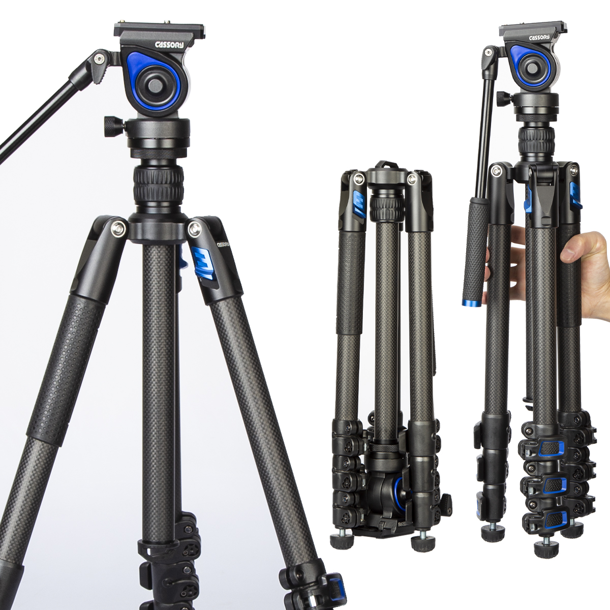 MCB 50C  B STOCK Carbon Fiber Camera Tripod