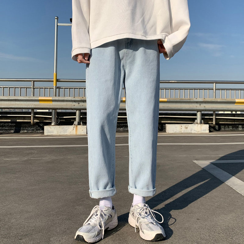 Mens Fashion Wash Casual Denim Pants
