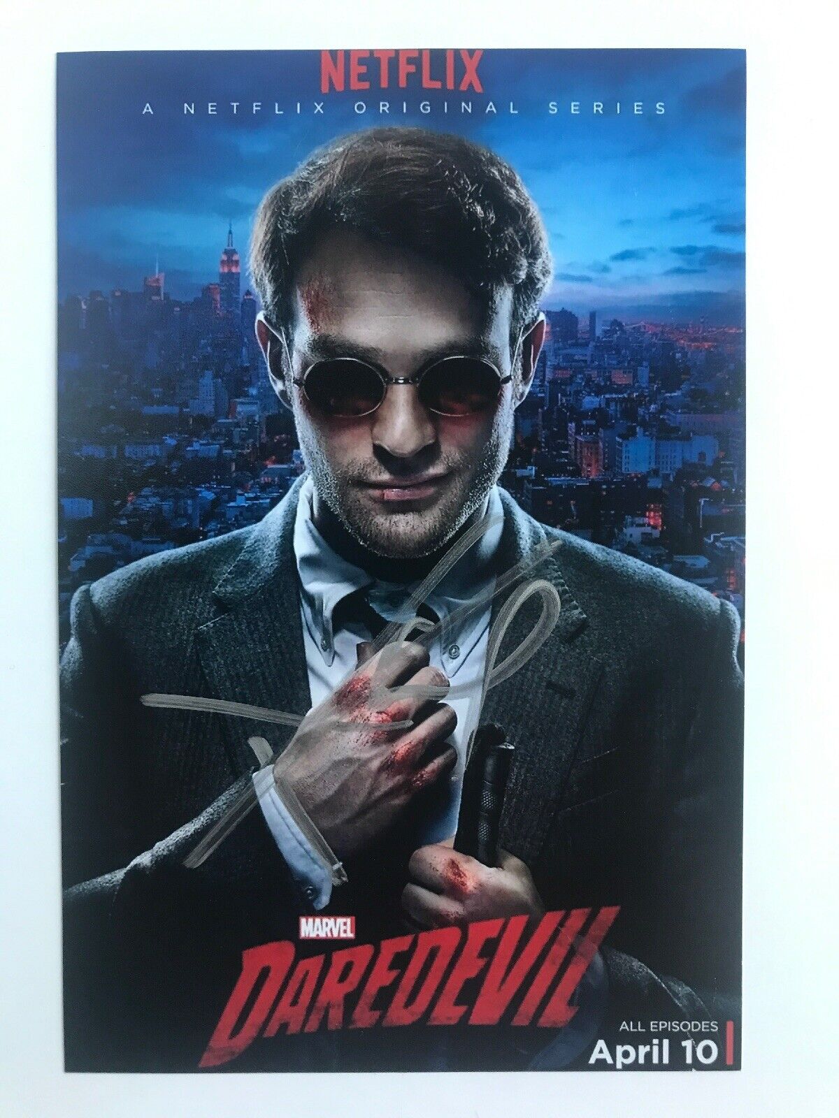 Charlie Cox Autographed Photo Poster painting Marvel Netflix Daredevil