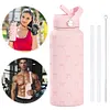 1L Insulated Water Bottle with Lid 32oz Travel Tumbler for Travel Gym and School