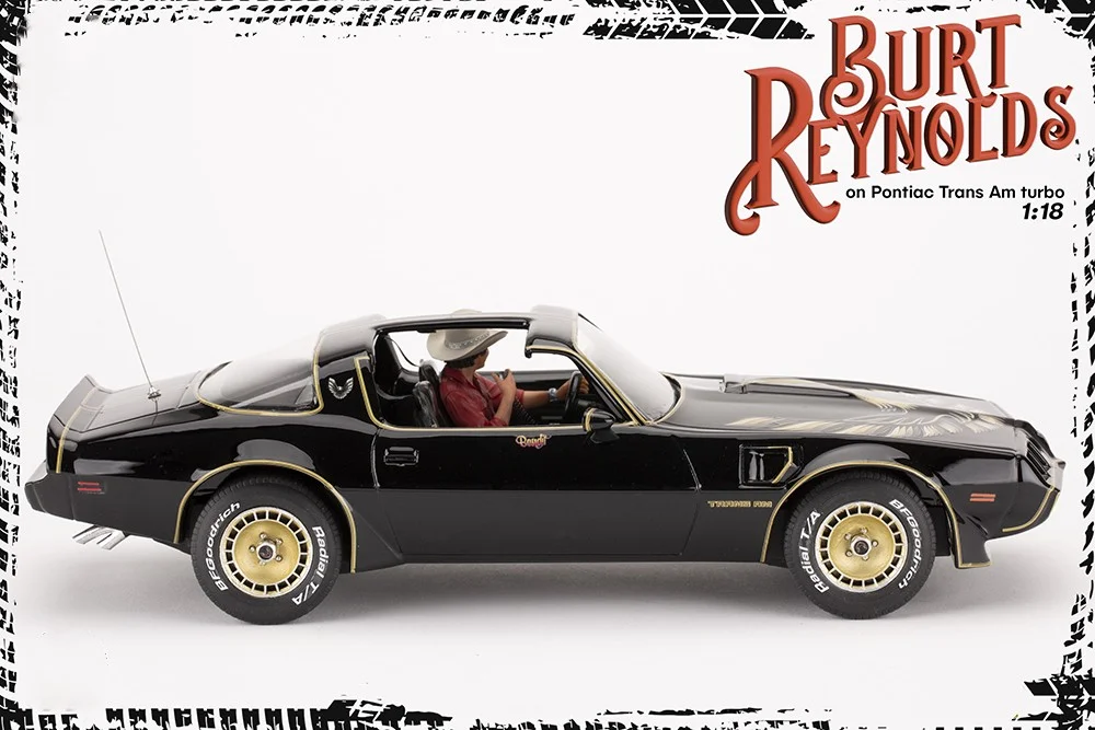 Burt Reynolds on Pontiac Firebird Trans Am 1980 - FREE SHIPPING