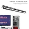 12/24 Ports Network Tool Kit CAT6 Patch Panel RJ45 Networking Wall Mount Rack