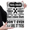 Tool Rules - Vintage Metal Signs - 20*30cm/30*40cm