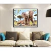 Elephant And Giraffe  | Full Round Diamond Painting Kits