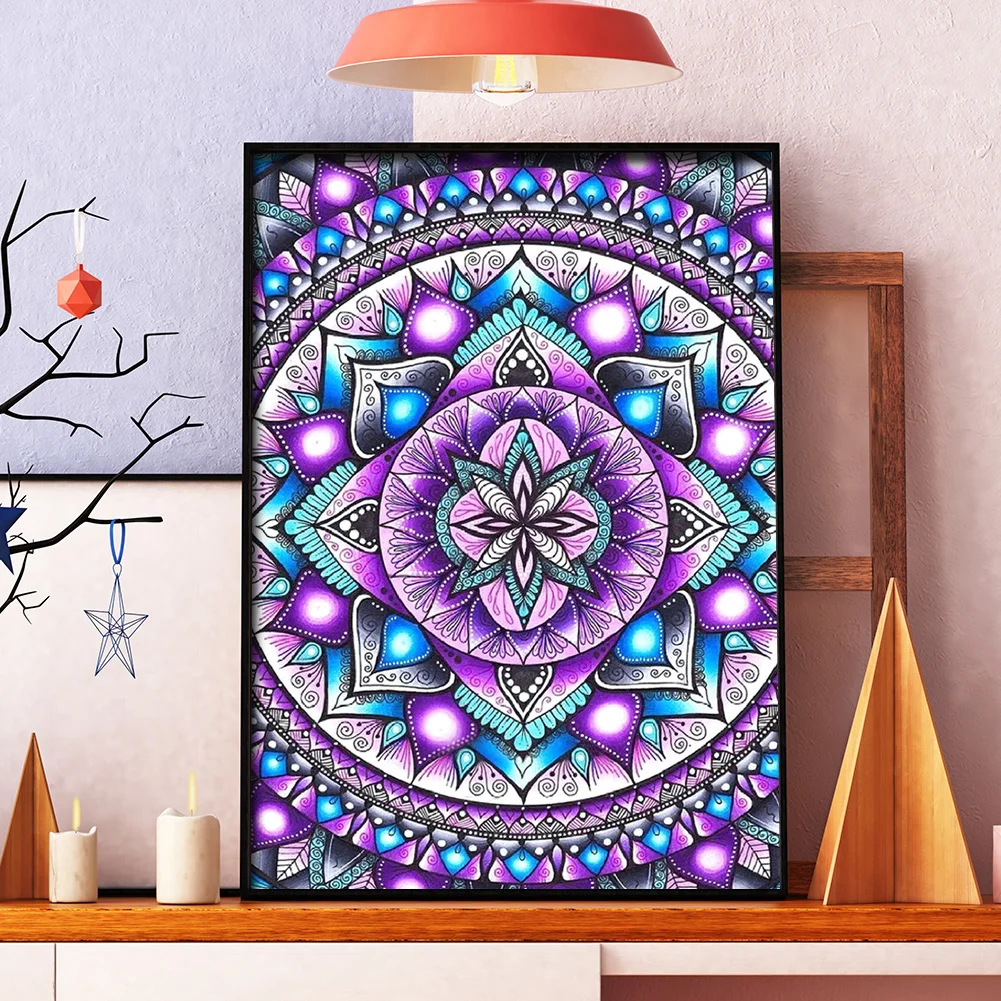 11ct Stamped Cross Stitch - Mandala Flower(40*48cm)