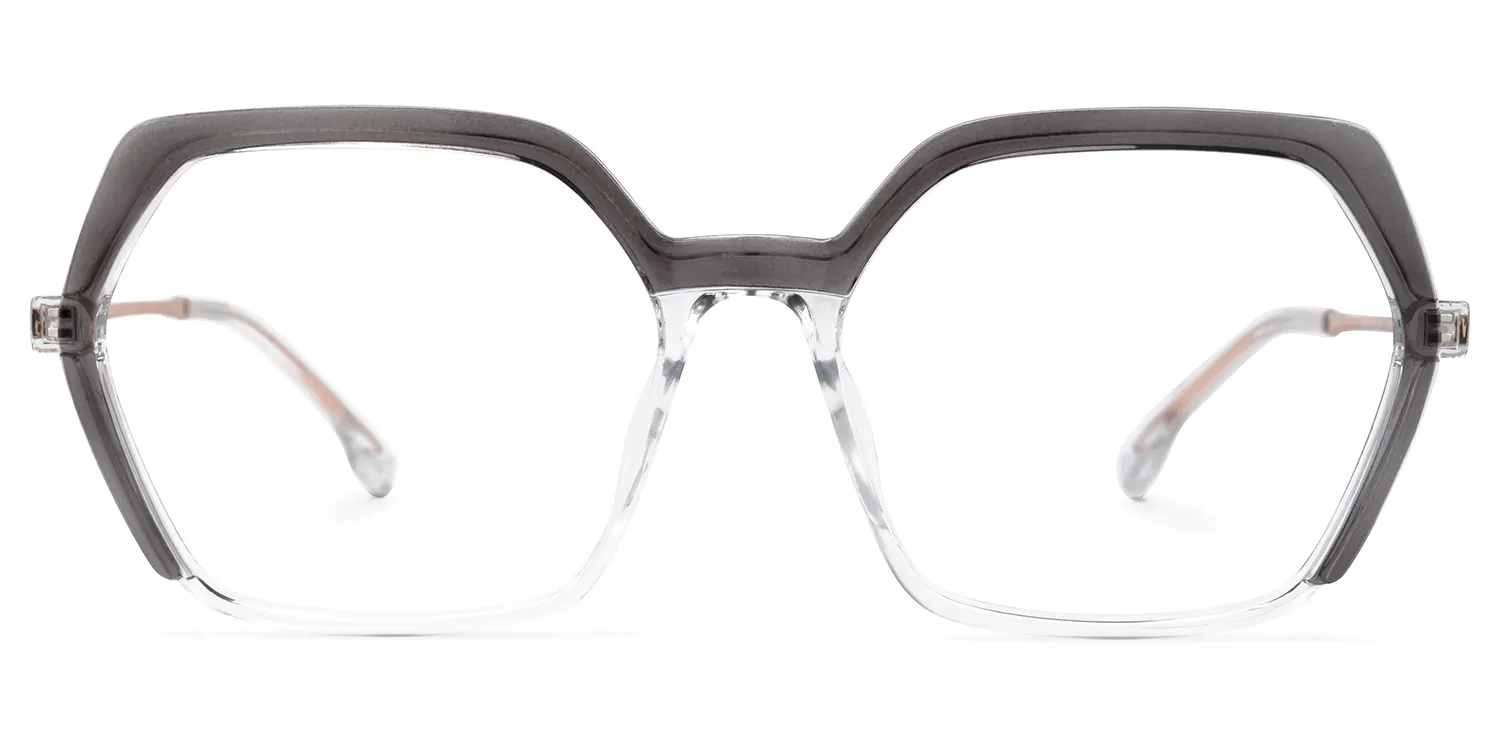 Margot Grau Geometrisch Brille Grau