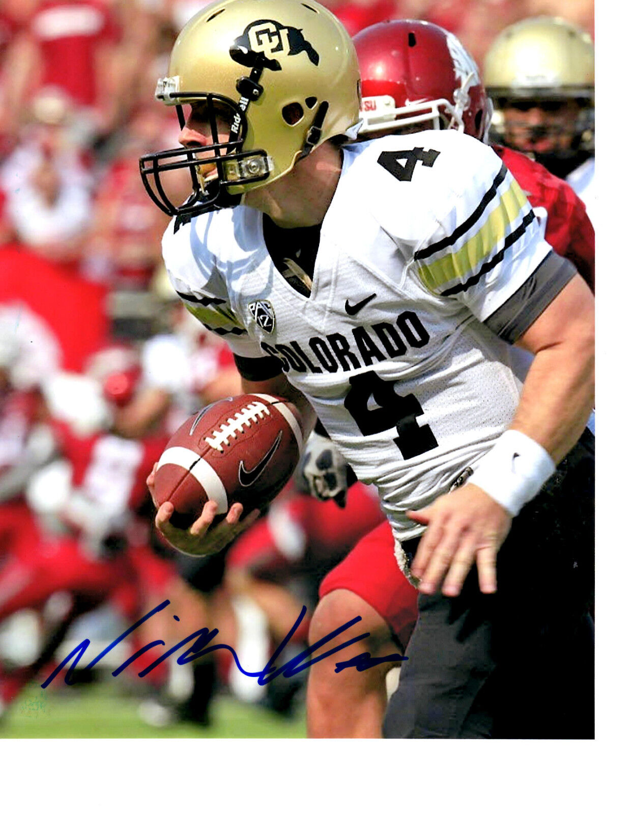 Nick Casa Colorado Buffaloes hand signed autographed football Photo Poster painting 2013 Draft