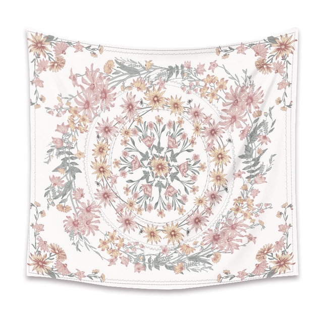 

Wall Tapestry - Indian Mandala Flower-150*130cm, 501 Original
