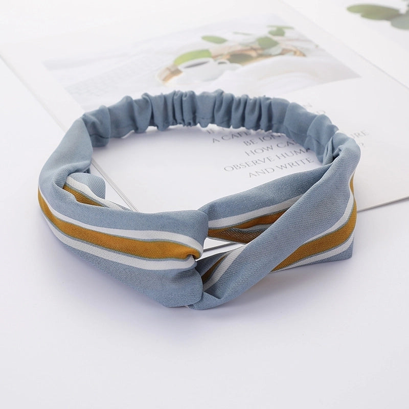 Women’s Lady Polka Dots Flower Cloth Hair Band