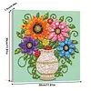 Framed White Vase -  DIY Button Art Painting Kit for Creativity DIY Pearl Dot Crafts for Gift Home Wall Decor 30*30CM