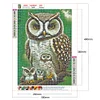 Diamond Painting-DIY Full Round Drill Owl