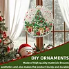 Christmas Decoration Tree 2D Flat DIY Diamond Painting Pendant 9.84x9.84in