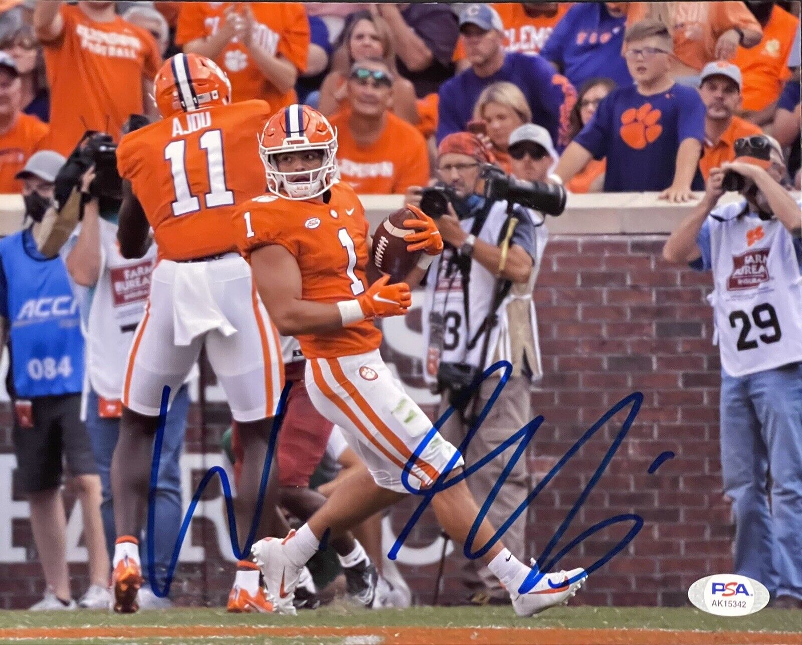 Will Shipley Signed Autographed Clemson Tigers 8x10 Photo Poster painting PSA/DNA