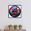 Haunted House Glass Painting-Paint by Numbers Acrylic Painting 50*50CM