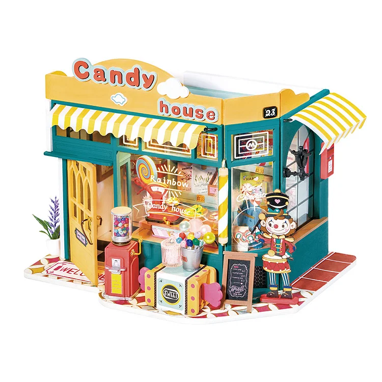 Rolife Rainbow Candy House DIY Miniature House DG158 | Robotime-ca